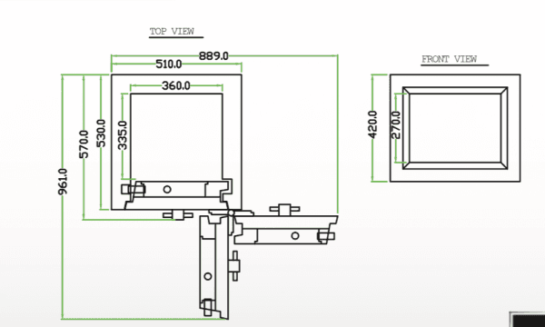 Falcon Safe EuroSafe ES160 drawing